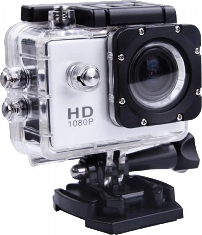 Φωτογραφία προϊόντος: OEM SDV4 Action Camera Full HD (1080p) Υποβρύχια (με Θήκη) Ασημί με Οθόνη 1.5"