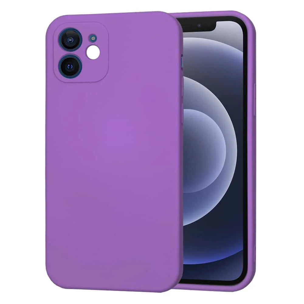 Φωτογραφία προϊόντος: Θήκη Σιλικόνης iPhone 12 Techsuit (Μωβ)