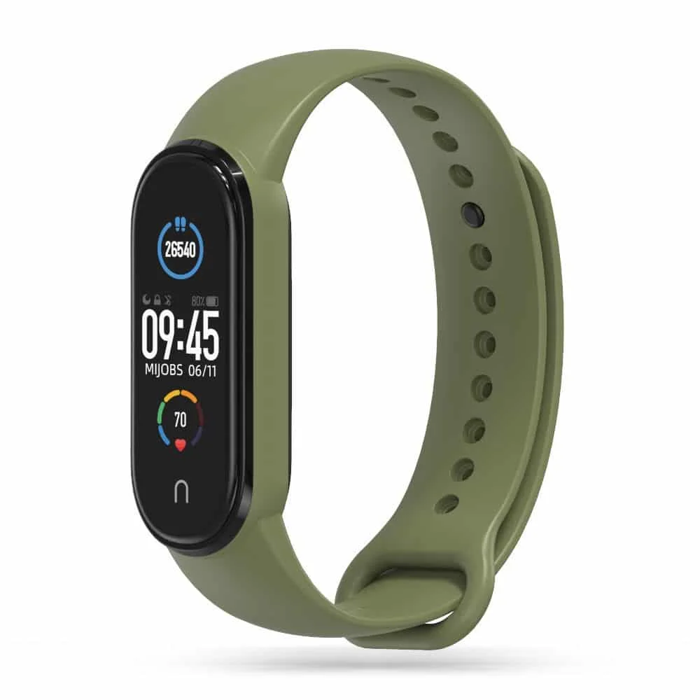 Φωτογραφία προϊόντος: Λουράκι Σιλικόνης Mi Smart Band 5 / 6 / 7 / NFC Tech-Protect (Military Green)