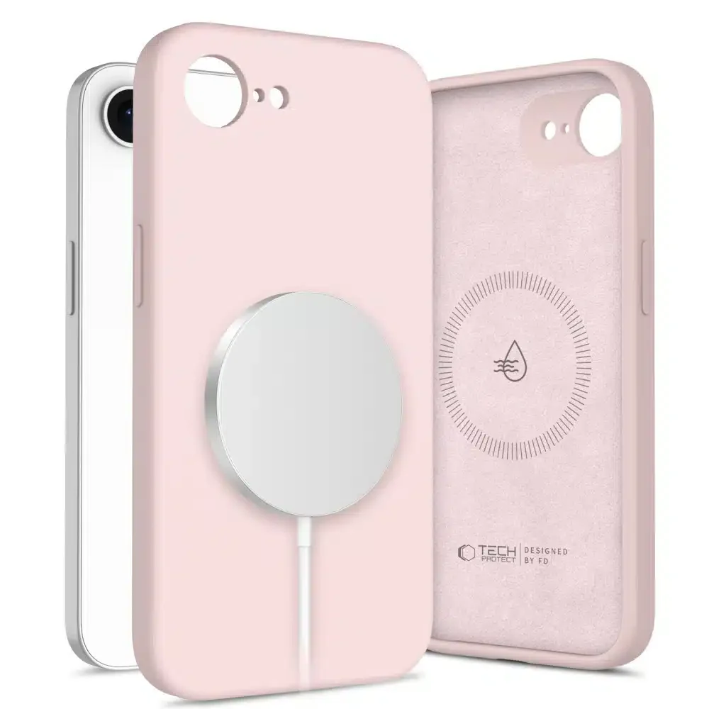 Φωτογραφία προϊόντος: Θήκη iPhone 16e Σιλικόνης Tech-Protect (Ροζ)