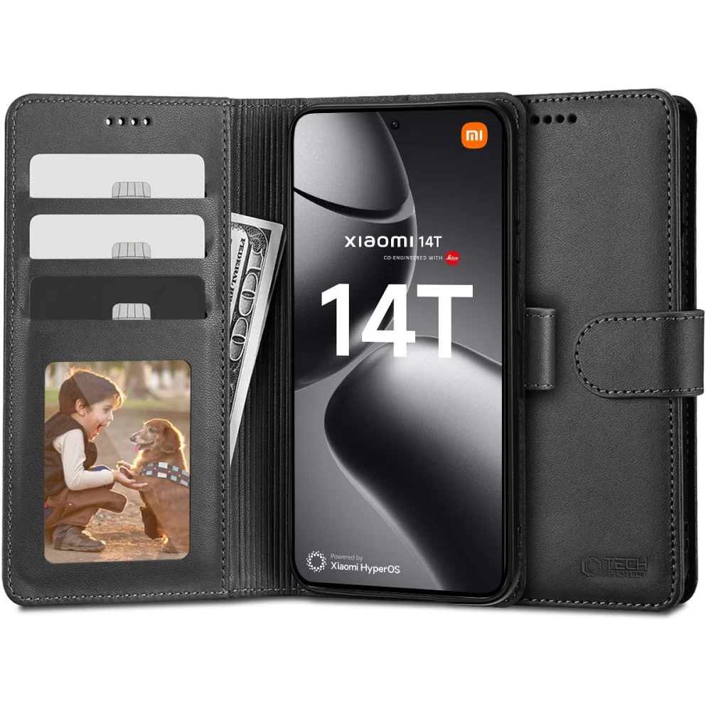 Φωτογραφία προϊόντος: Θήκη βιβλιαράκι Xiaomi 14T Tech-Protect Μαύρο