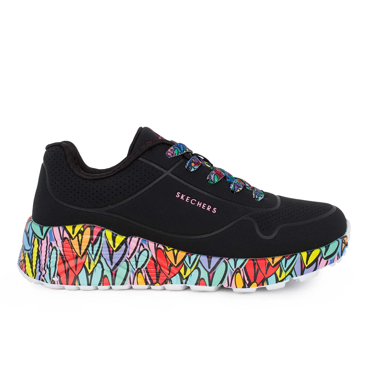 Φωτογραφία προϊόντος: SKECHERS JGOLDCROWN: UNO LITE - SUBTLE LOVE - ΜΑΥΡΟ