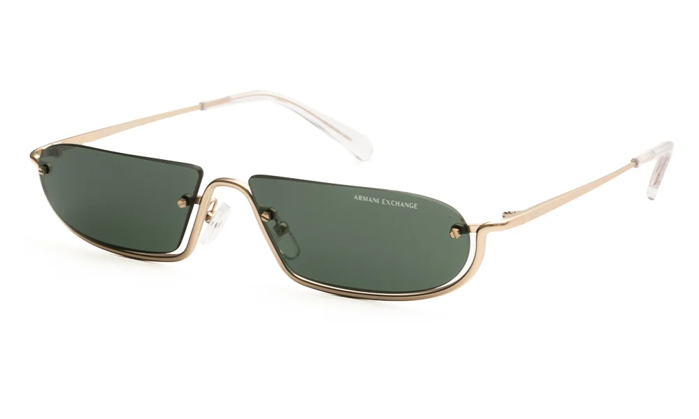 Φωτογραφία προϊόντος: Γυαλιά Ηλίου Armani Exchange Unisex μεταλλικά χρυσά με σκούρους πράσινους φακούς 2058s 612171 58mm