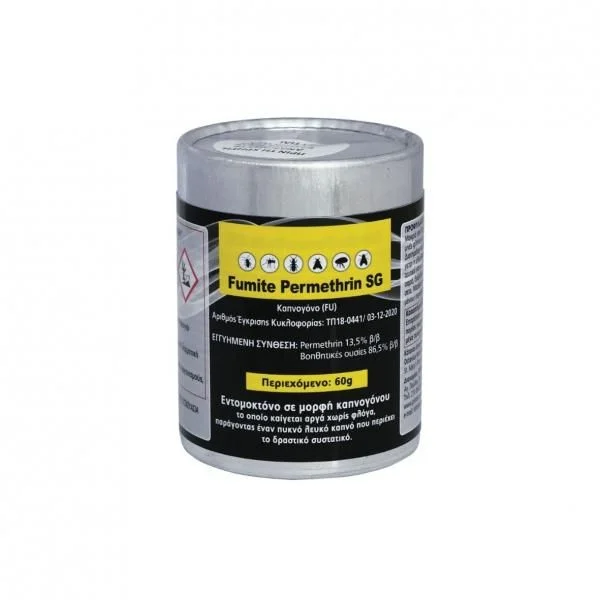 Φωτογραφία προϊόντος: Protecta FUMITE PERMETHRIN SG 60g - Eτοιμόχρηστο καπνογόνο εντομοκτόνο