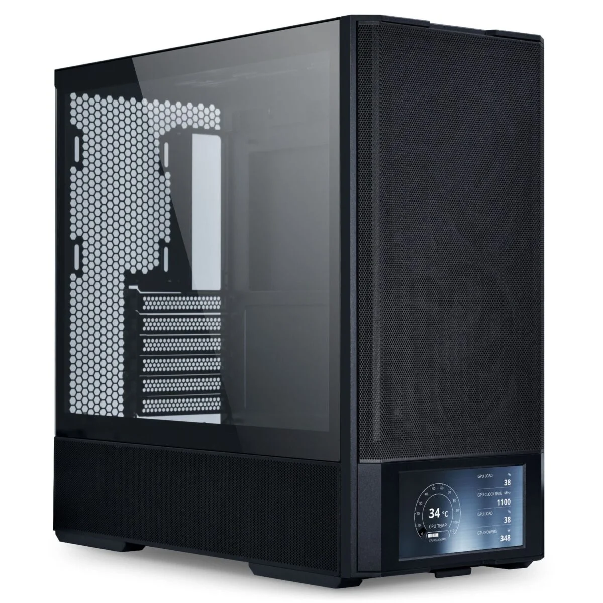 Φωτογραφία προϊόντος: Lian Li LANCOOL 207 DIGITAL Black - 6" LCD Screen - ATX PC Case (4 FANS) 2 x 140mm & 2 x 120mm PWM