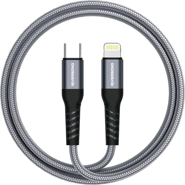 Φωτογραφία προϊόντος: Riversong Cable Type-C to Lightning 27W Hercules C6 1.2m Gray