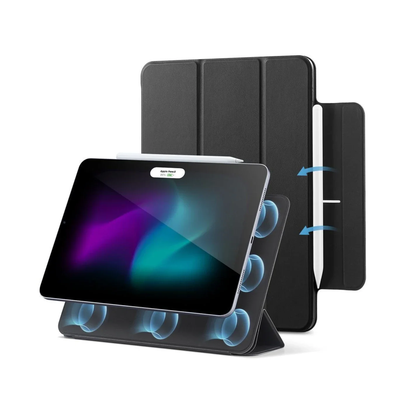 Φωτογραφία προϊόντος: ESR Rebound Magnetic Flip Cover Μαύρη Θήκη για iPad Pro 2024 13"