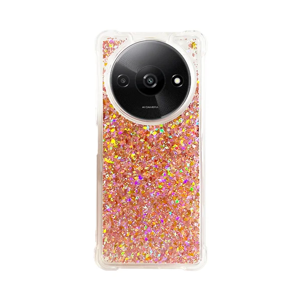 Φωτογραφία προϊόντος: Vivid Liquid Glitter Case Redmi A3 Rose Gold