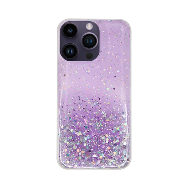 Φωτογραφία προϊόντος: Vivid Liquid Glitter Case Apple iPhone 15 Pro Max Purple/Multicolor