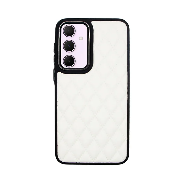 Φωτογραφία προϊόντος: Vivid Diamond Shape PU Leather Case Samsung Galaxy A35 5G White