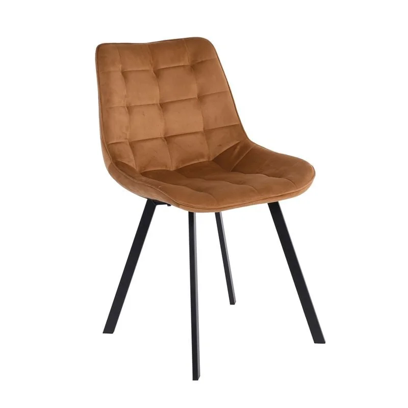 Φωτογραφία προϊόντος: MYRIAM K/D Καρέκλα Τραπεζαρίας Μέταλλο Βαφή Μαύρο, Ύφασμα Velure Απόχρωση Μπεζ