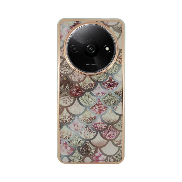 Φωτογραφία προϊόντος: Vivid Mermaid Scale Silicone Case Redmi A3 Rose Gold