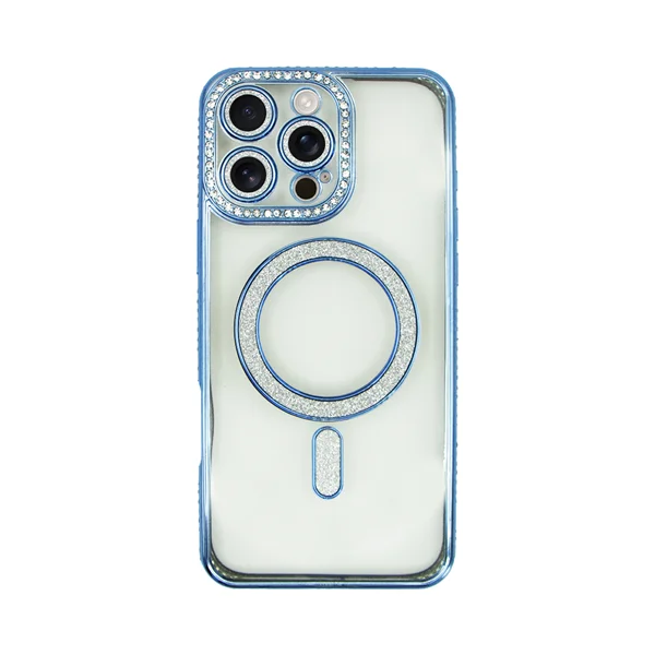 Φωτογραφία προϊόντος: Vivid Magsafe Strass and Glitter Case Apple iPhone 16 Pro Max Transparent