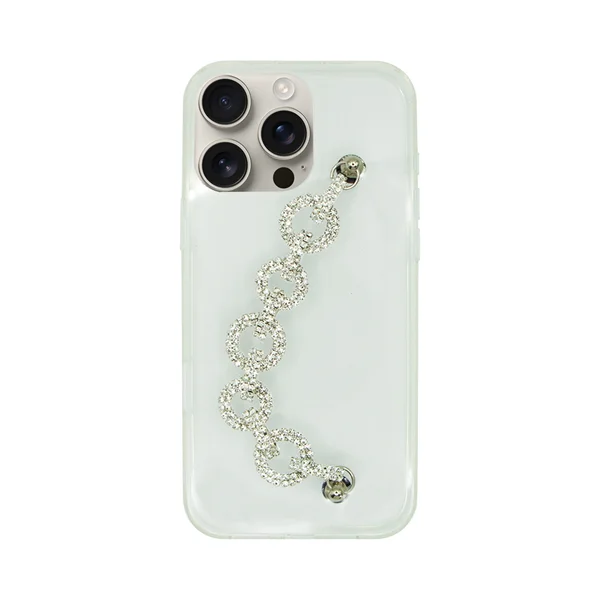 Φωτογραφία προϊόντος: Vivid Clear Case with Rhinestone Glitter Chain Apple iPhone 16 Pro Max