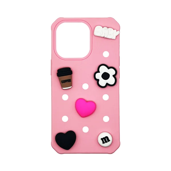 Φωτογραφία προϊόντος: Vivid Silicone Pins Case Apple iPhone 13 Pro Pink