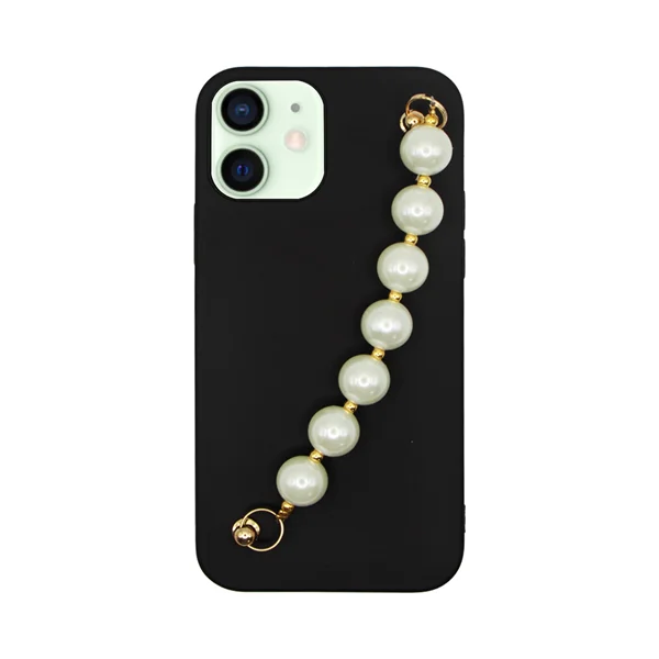 Φωτογραφία προϊόντος: Vivid Silicone Case Pearl Chain Apple iPhone 12/12 Pro Black