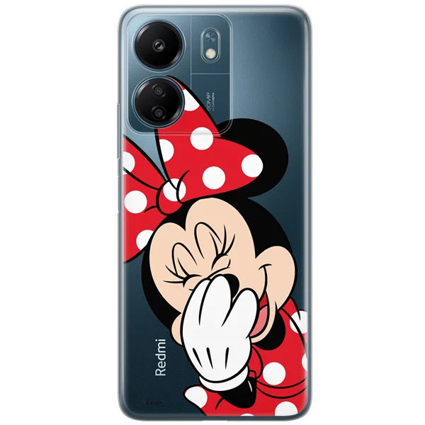 Φωτογραφία προϊόντος: Disney Case Redmi 13C Minnie Partial Print Smiley Transparent