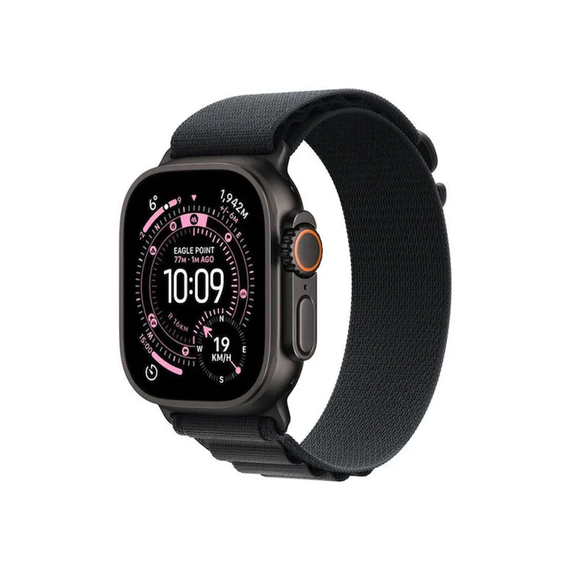 Φωτογραφία προϊόντος: Apple Watch Ultra 3 GPS + Cellular 49mm (Black Titanium Case with Black Alpine Loop - Medium)