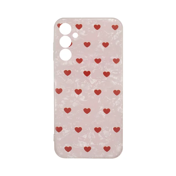 Φωτογραφία προϊόντος: Vivid Heart Glitter Case Samsung Galaxy A25 5G Clear/Red