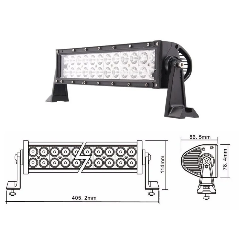 Φωτογραφία προϊόντος: ΜΠΑΡΑ LED 72W 40cm SPOT