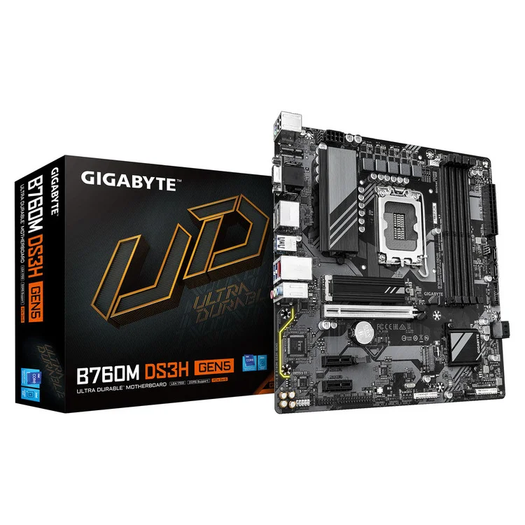 Φωτογραφία προϊόντος: GIGABYTE MOTHERBOARD B760M DS3H GEN5,DDR5,1700, MATX