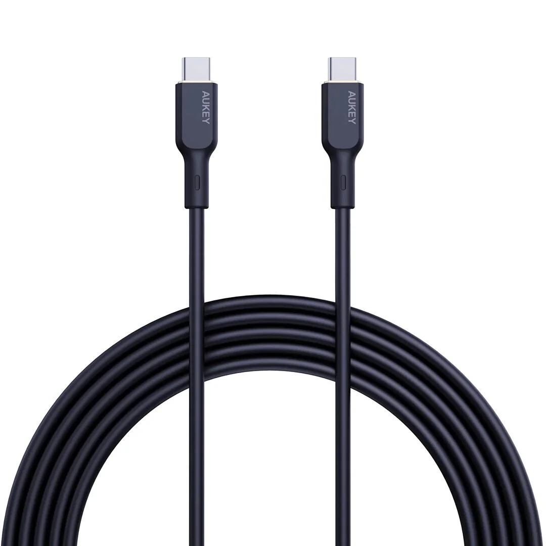 Φωτογραφία προϊόντος: Aukey CB-SCC242 USB 2.0 Cable USB-C male - USB-C 240W Μαύρο 1.8m