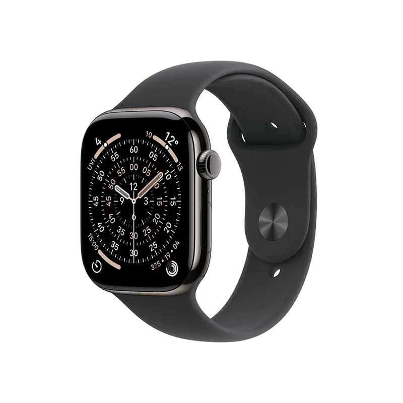 Φωτογραφία προϊόντος: Apple Watch Series 11 GPS + Cellular 42mm Slate Titanium Case with Black Sport Band - S/M