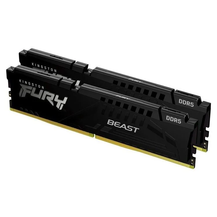 Φωτογραφία προϊόντος: KINGSTON Memory KF564C32BBEK2-32 FURY BEAST DDR5, 6400MT/s, Black, 32GB KIT EXPO