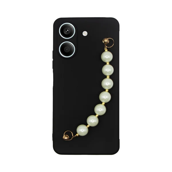 Φωτογραφία προϊόντος: Vivid Silicone Case Pearl Chain Redmi Note 13 5G Black