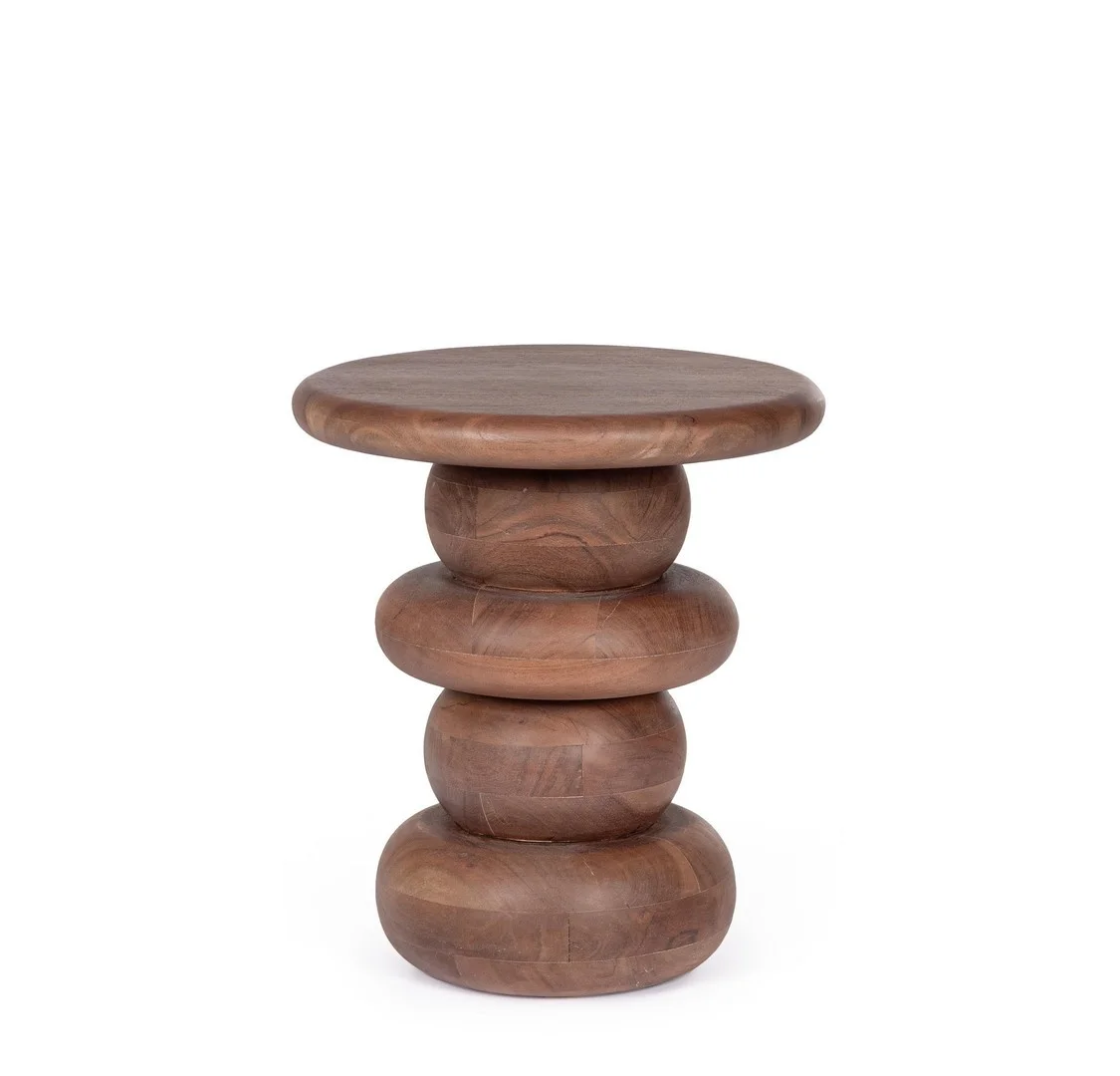 Φωτογραφία προϊόντος: Τραπεζάκι Coffee Table "Lopez" Tobacco D 40x45cm (Bizzotto) (BZ-0747460)