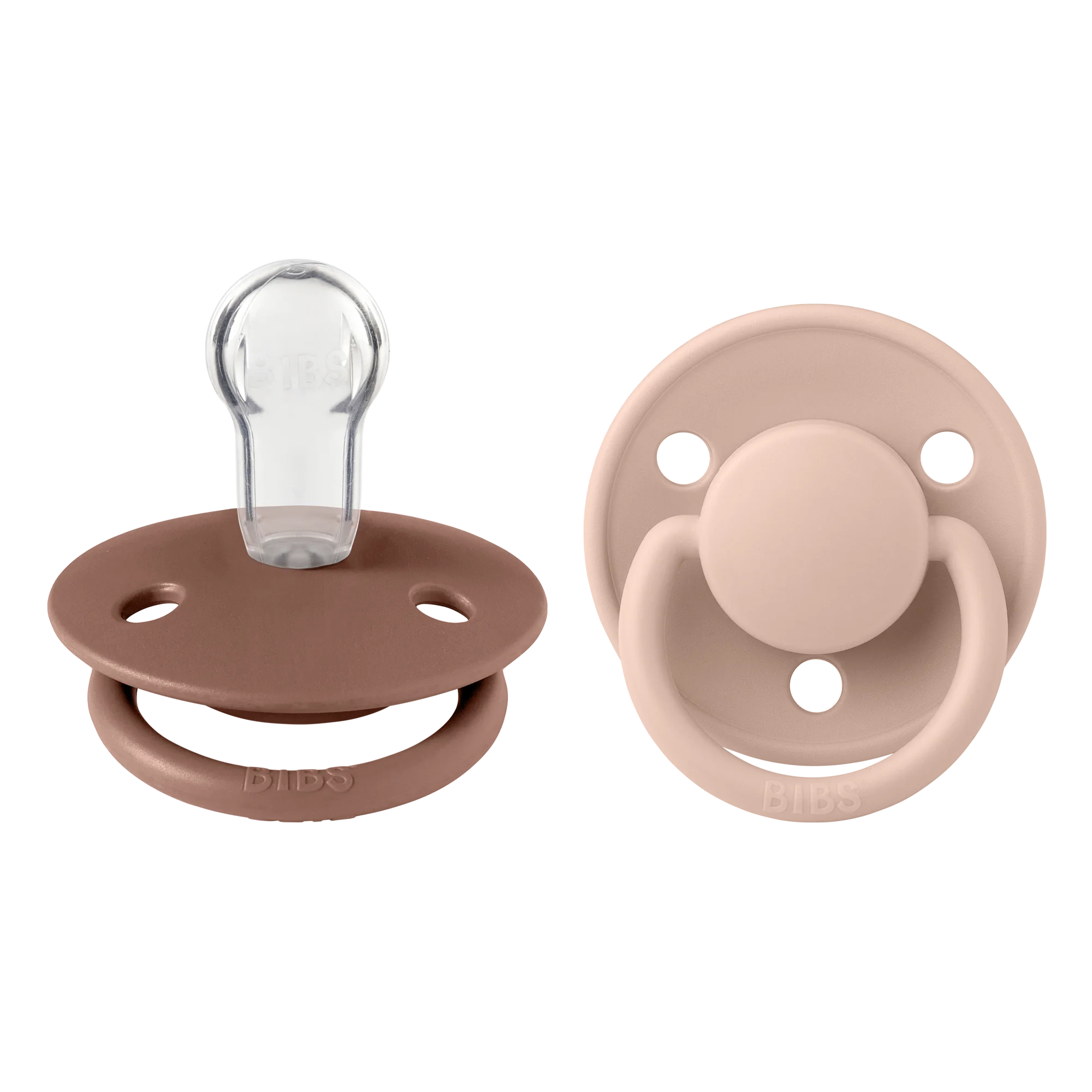 Φωτογραφία προϊόντος: BIBS ΠΙΠΙΛΕΣ DE LUX 2 PACK SILICONE ONESIZE WOODCHUCK/BLUSH