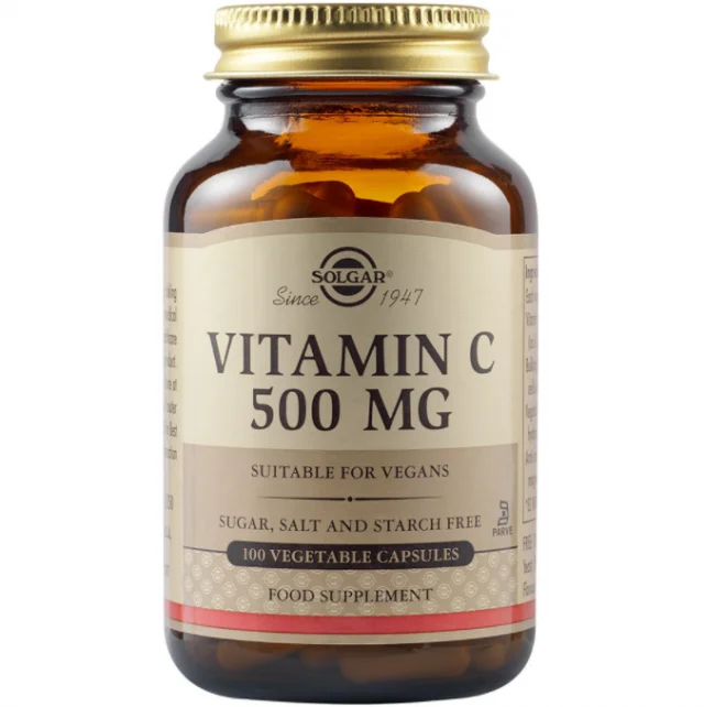 Φωτογραφία προϊόντος: Solgar Vitamin C 500mg , 100 Vegetable Capsules