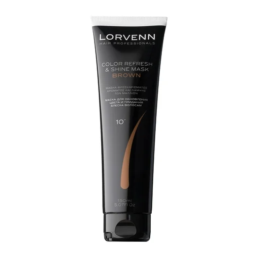 Φωτογραφία προϊόντος: Lorvennn Hair Professionals Color Refresh & Shine Mask 150ml | Απόχρωση Brown