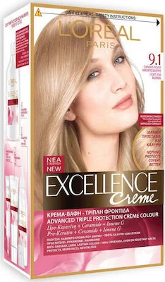 Φωτογραφία προϊόντος: L'Oreal Βαφή Μαλλιών Excellence 48ml | Απόχρωση No 9.1
