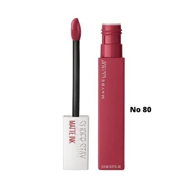 Φωτογραφία προϊόντος: Maybelline Superstay Matte Ink Liquid Lipstick Κραγιόν 5ml Νο 80