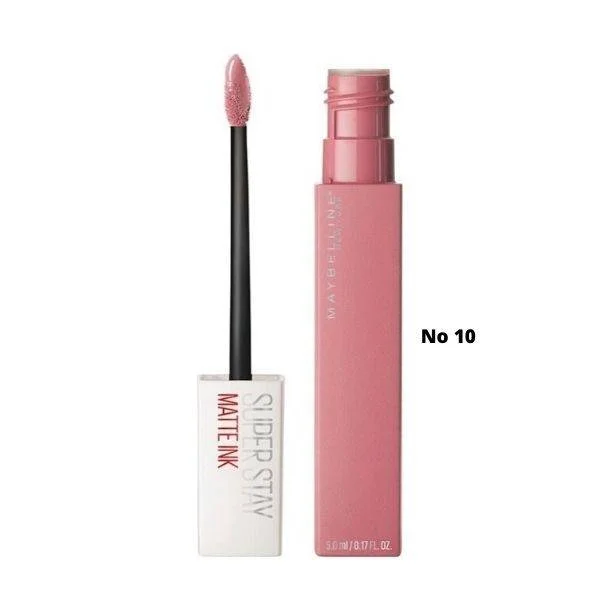 Φωτογραφία προϊόντος: Maybelline Superstay Matte Ink Liquid Lipstick Κραγιόν 5ml Νο 10