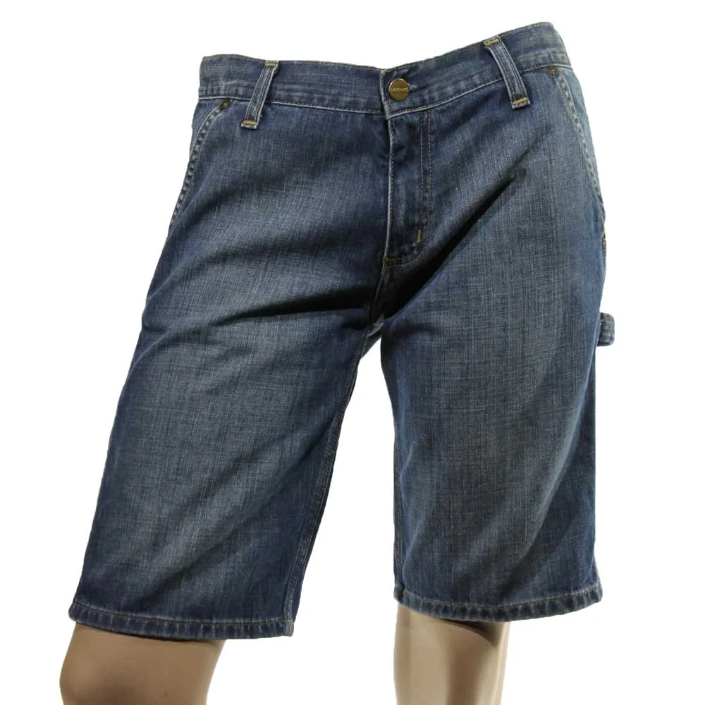 Φωτογραφία προϊόντος: CARHARTT W'S SINGLE KNEE BERMUDA DENIM BLUE LAUNDRY WASH