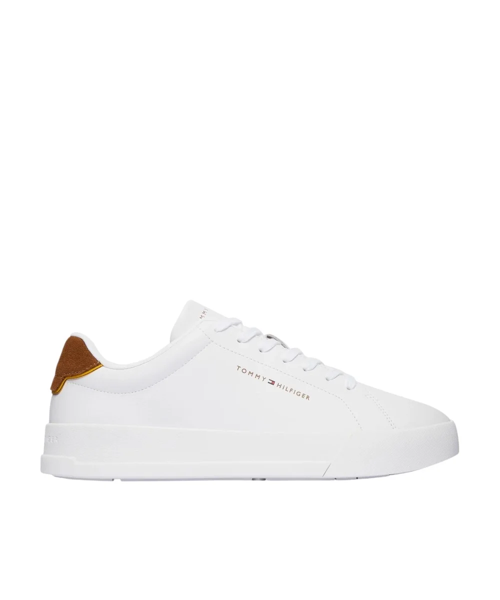 Φωτογραφία προϊόντος: Tommy Hilfiger - Ανδρικά Sneakers Th Court Lth Detail Ess FM0FM05367-02R Λευκό/Καφέ