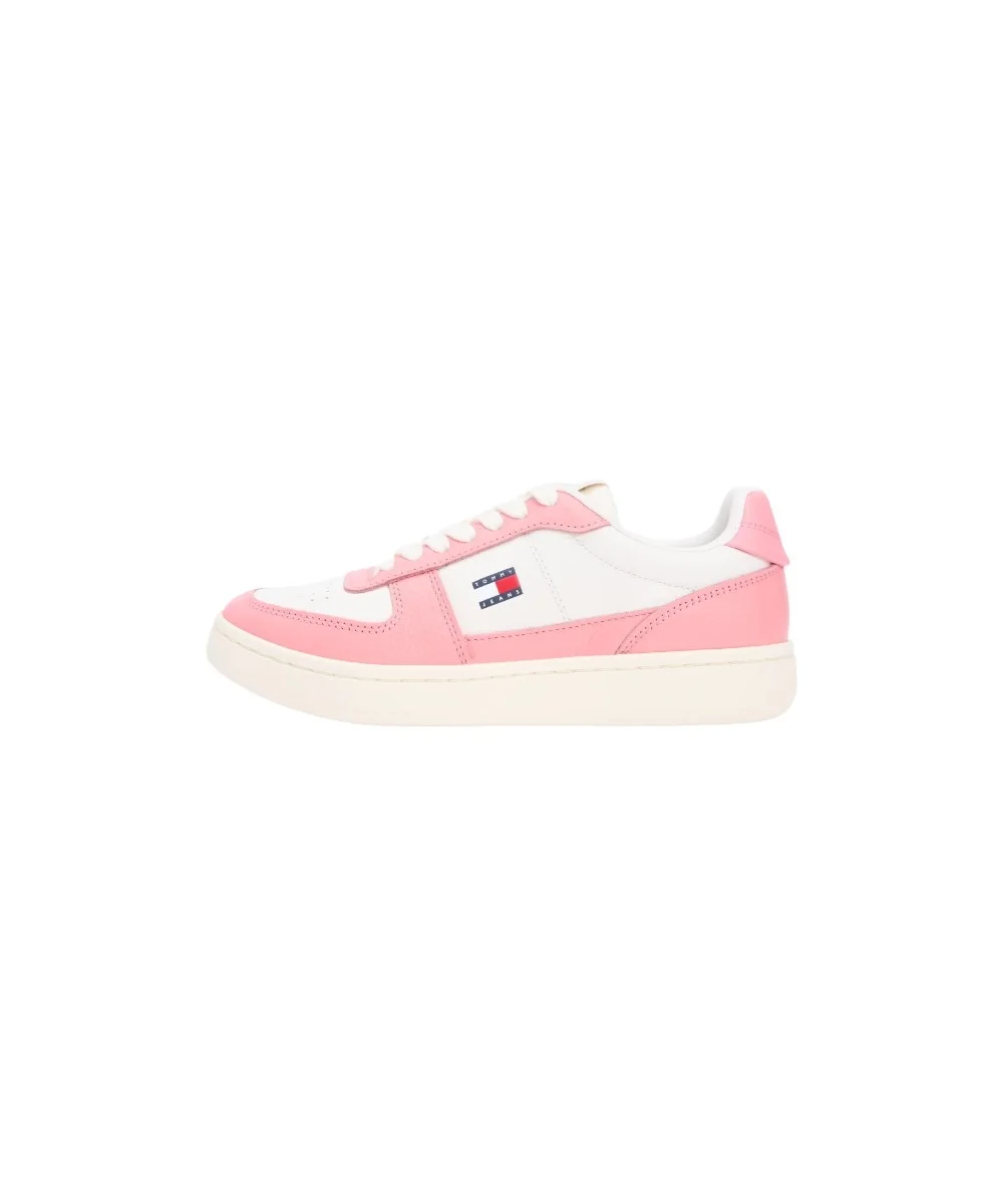 Φωτογραφία προϊόντος: Tommy Hilfiger - Γυναικεία Sneakers Retro Leather Archive Court EN0EN03037-0J0 Λευκό/Ροζ