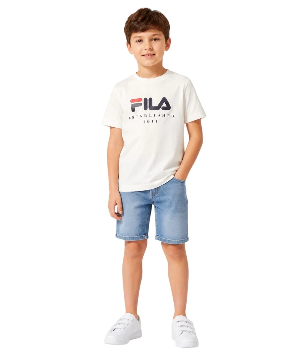Φωτογραφία προϊόντος: Fila - Παιδικό T-shirt Benna Logo FAK0432-10001 Λευκό