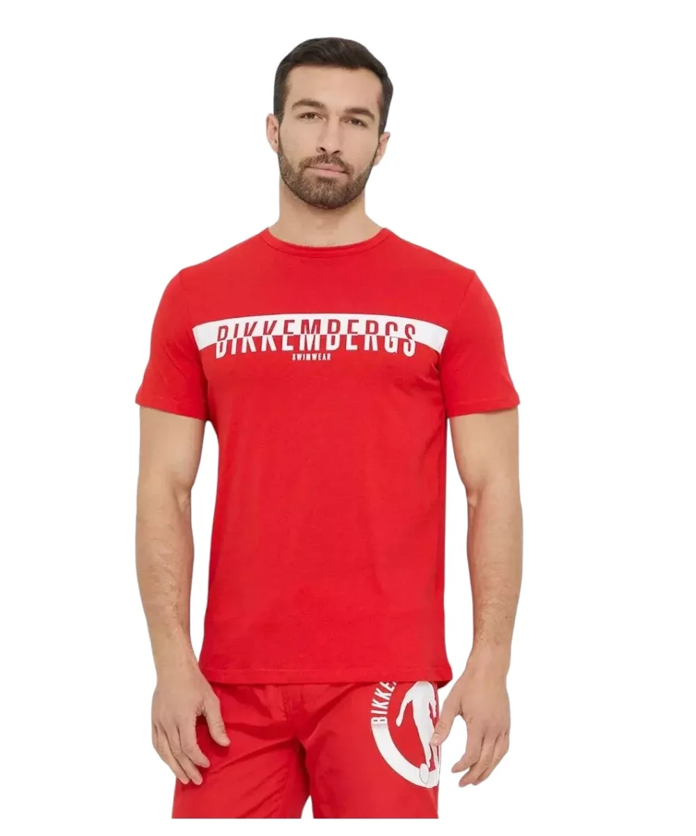 Φωτογραφία προϊόντος: Bikkembergs - Ανδρικό T-shirt Κοντομάνικο BKK2MTS03-RED Κόκκινο