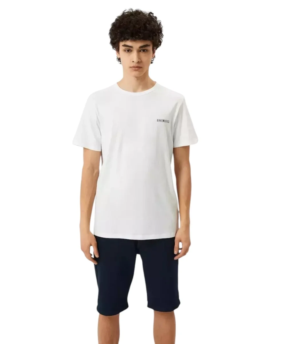 Φωτογραφία προϊόντος: Bikkembergs - Ανδρικό T-shirt Κοντομάνικο BKK2MTS01-WHITE Λευκό