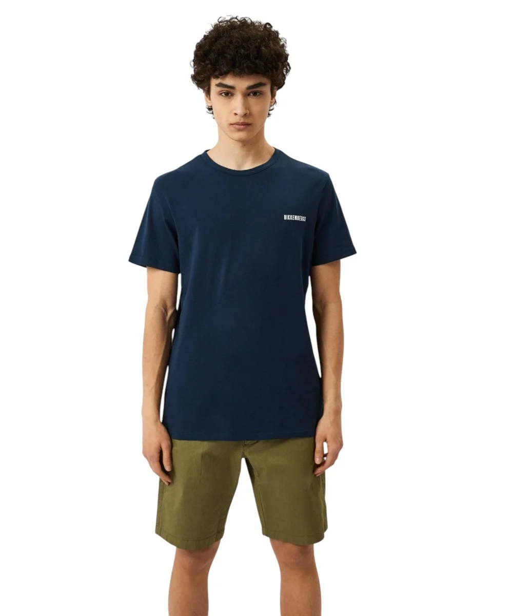 Φωτογραφία προϊόντος: Bikkembergs - Ανδρικό T-shirt Κοντομάνικο BKK2MTS01-NAVY Μπλε