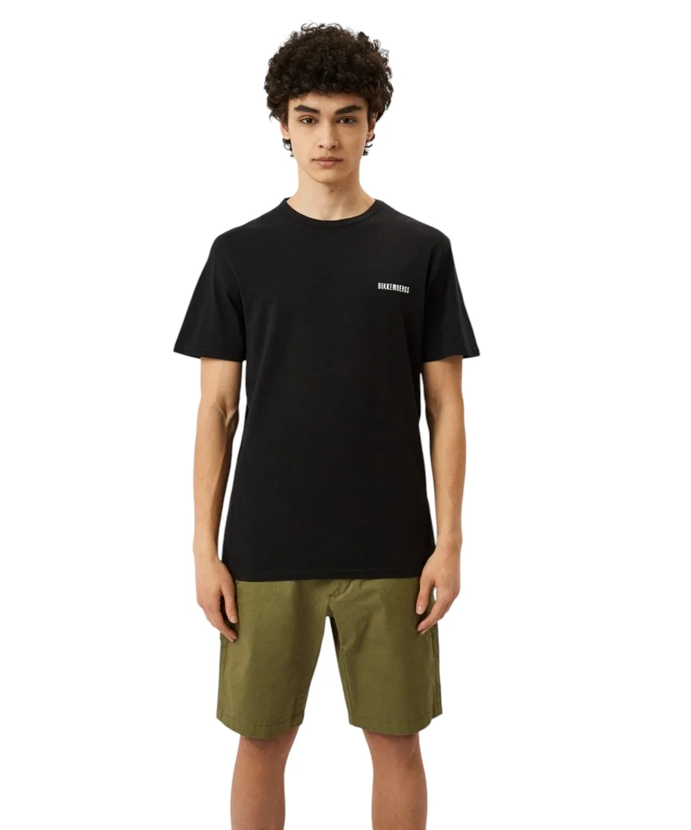 Φωτογραφία προϊόντος: Bikkembergs - Ανδρικό T-shirt Κοντομάνικο BKK2MTS01-BLACK Μαύρο