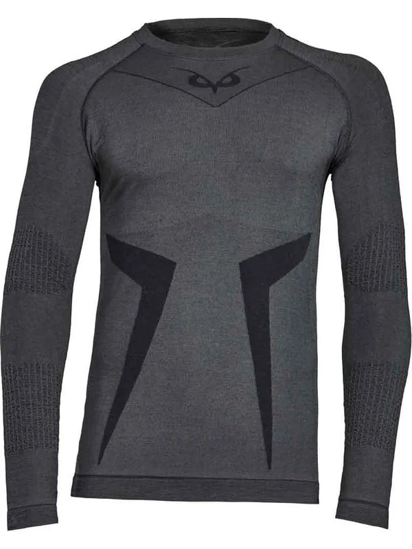 Φωτογραφία προϊόντος: Ισοθερμική μπλούζα Merino wool ανδρική Puhu ανθρακί