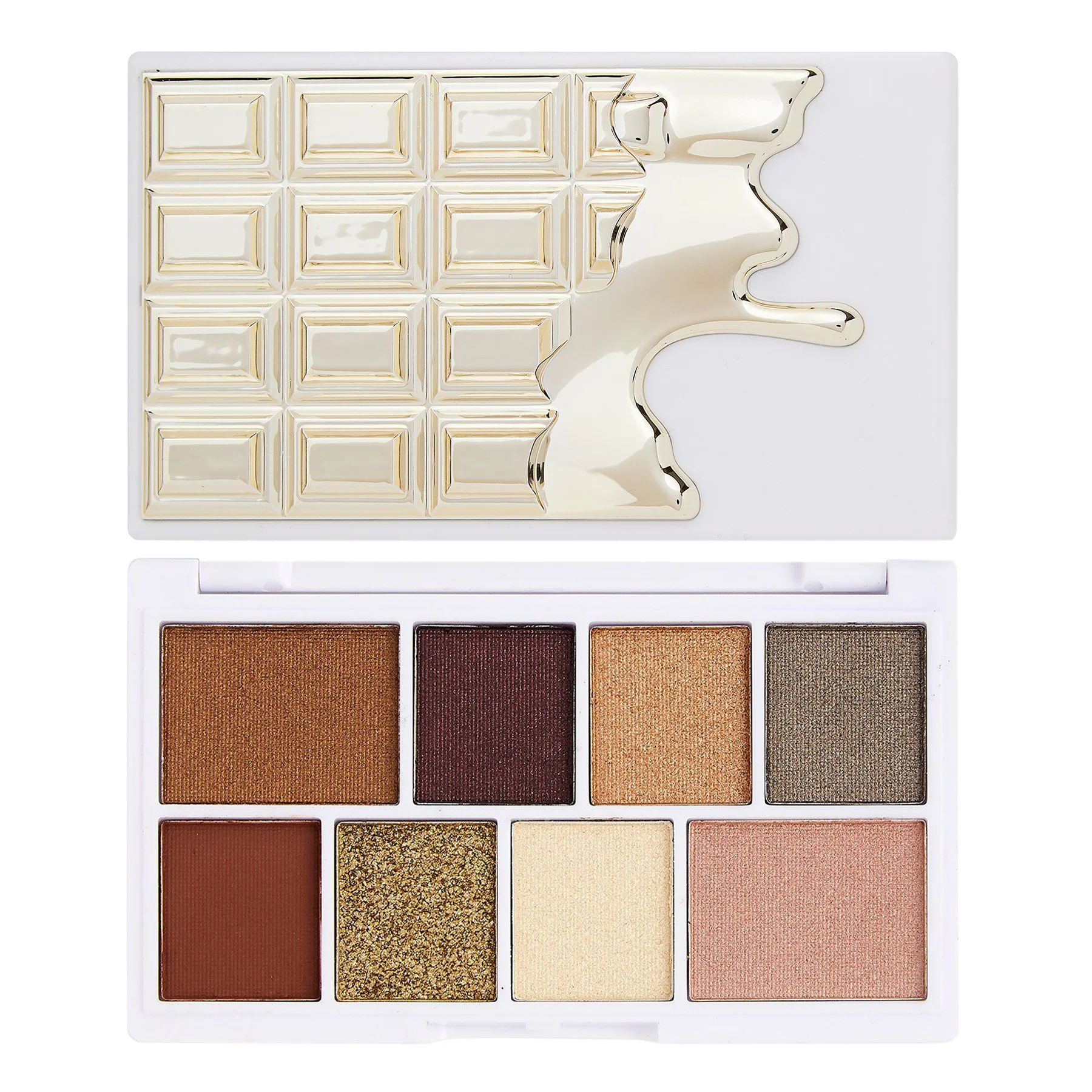 Φωτογραφία προϊόντος: Makeup Revolution I Heart Revolution Mini Chocolate Eyeshadow Palette - White Gold (10,2gr)