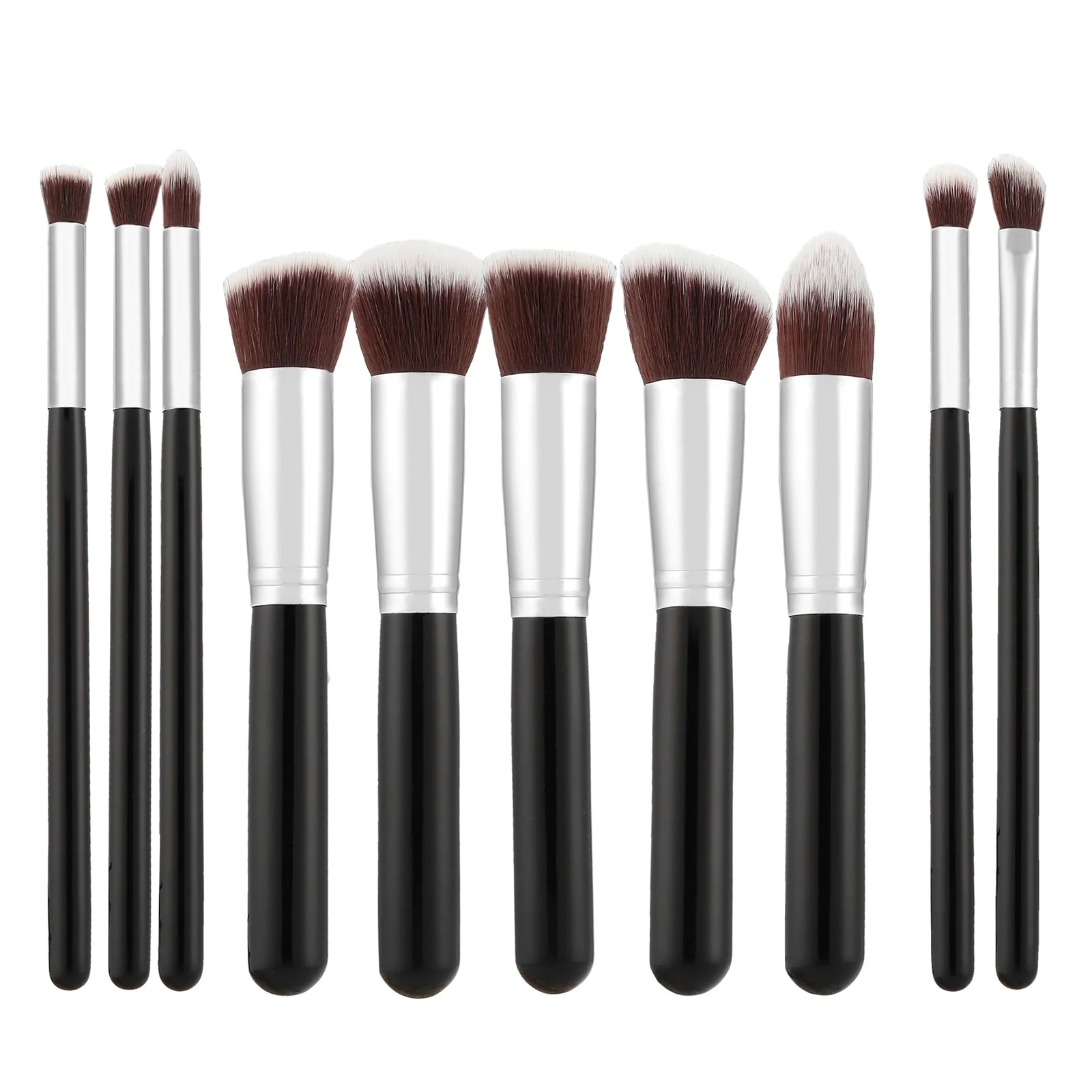Φωτογραφία προϊόντος: Tools For Beauty 10Pcs Kabuki Makeup Brush Set - Black