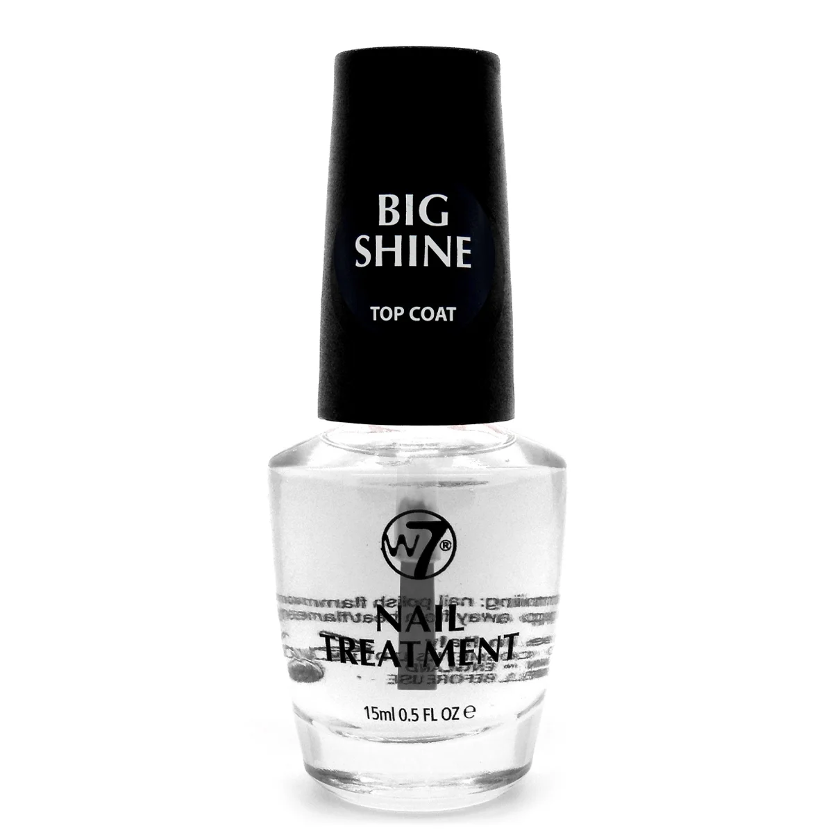 Φωτογραφία προϊόντος: W7 Cosmetics W7 Nail Treatment - Big Shine Top Coat (15ml)