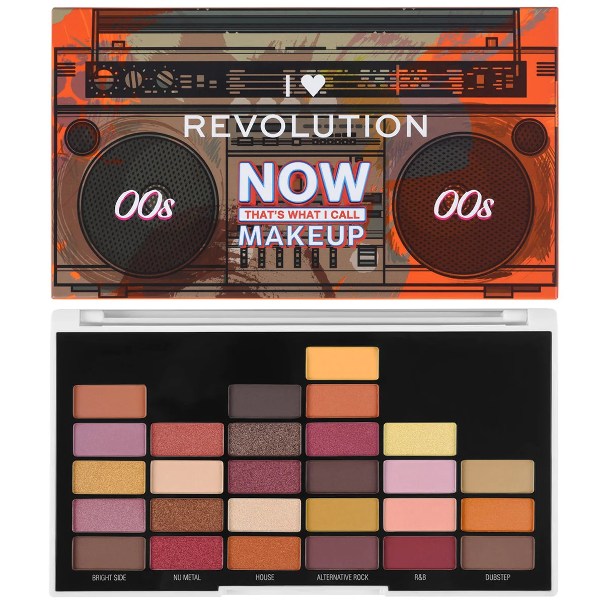 Φωτογραφία προϊόντος: Makeup Revolution I Heart Revolution NOW That's What I Call Makeup 00s Eyeshadow Palette (13,5gr)