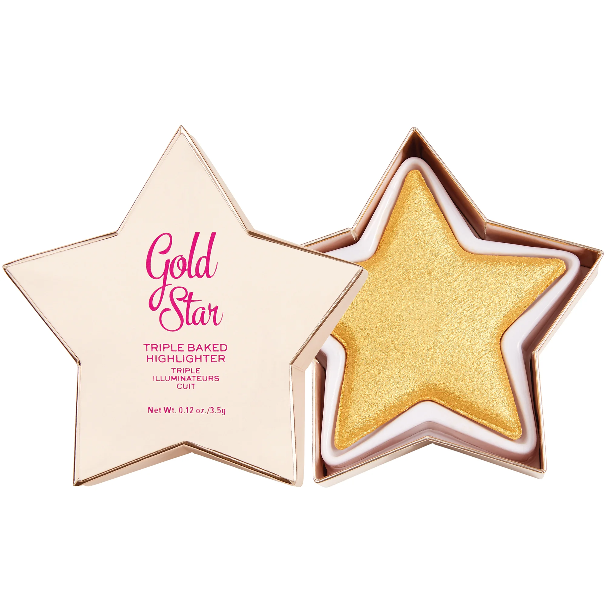 Φωτογραφία προϊόντος: Makeup Revolution I Heart Revolution Star of the Show Highlighter - Gold Star (3,5gr)